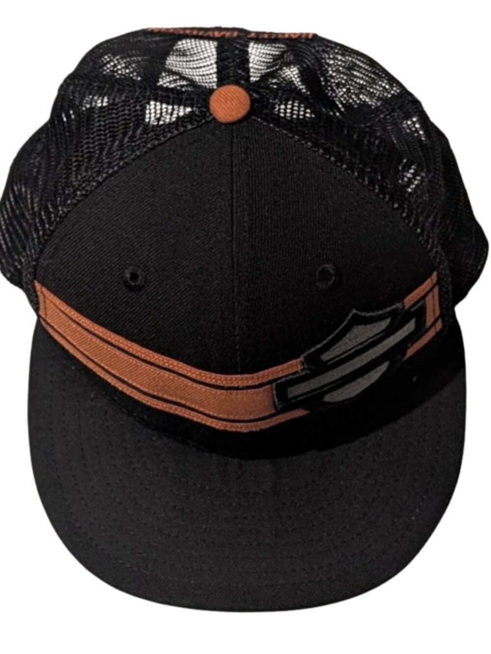 New Era x Harley-Davidson 9FIFTY Snapback Trucker Hat Black Orange